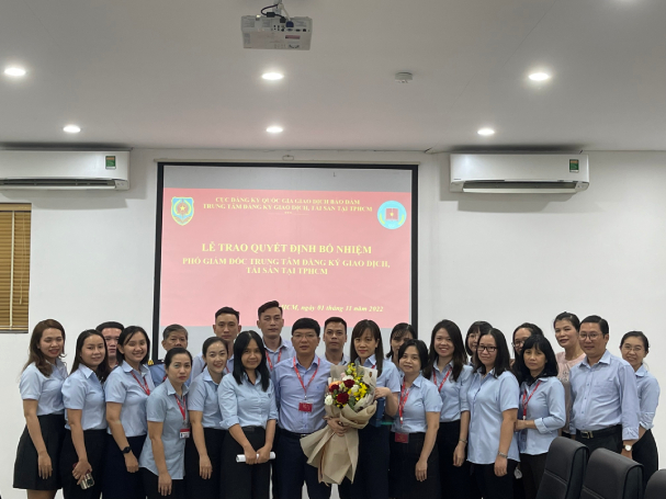 Bổ nhiệm Phó Giám đốc Trung tâm Đăng ký giao dịch, tài sản tại TP.Hồ Chí Minh