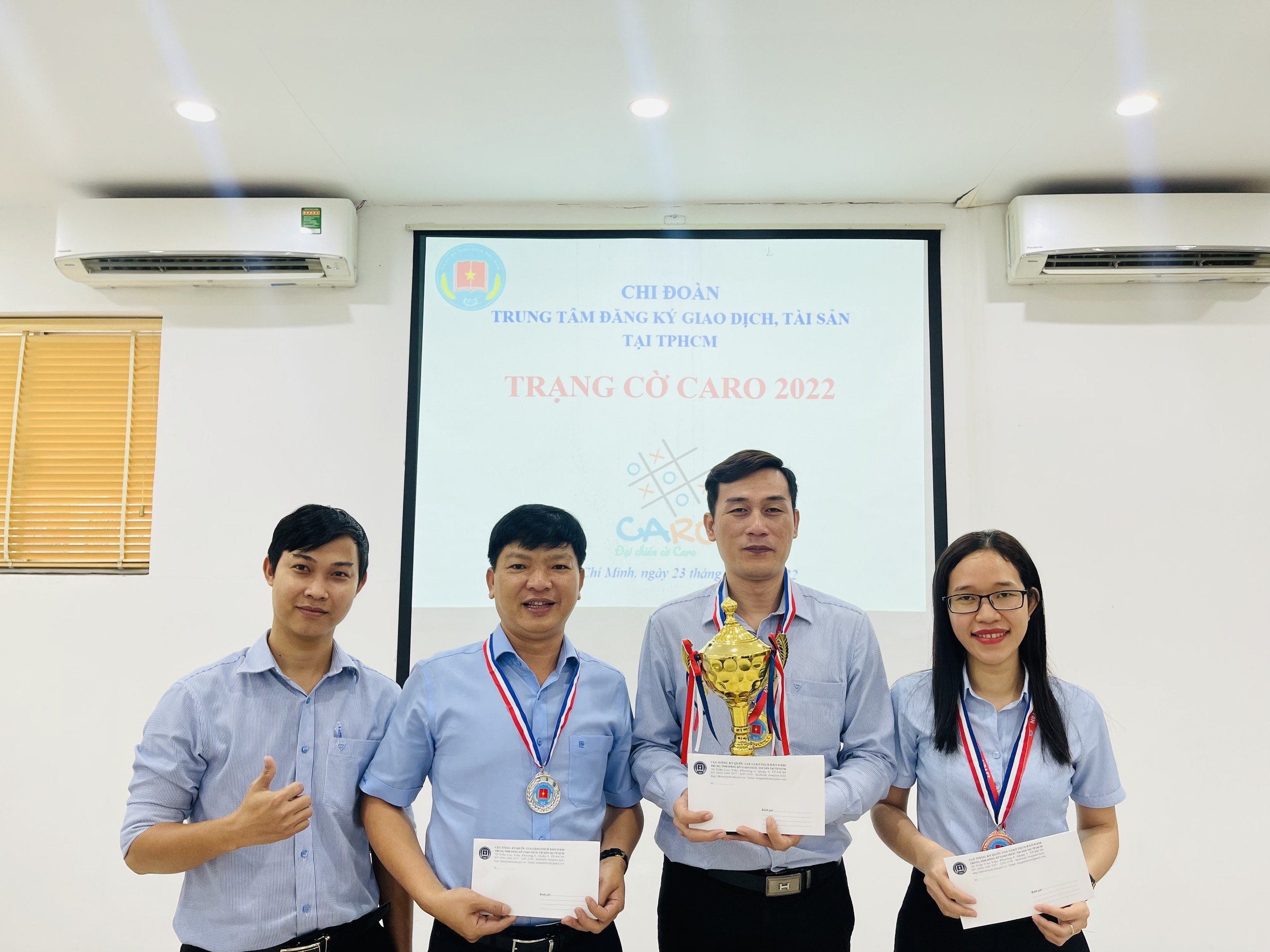 Sôi động với giải Trạng cờ Carô năm 2022 của Chi đoàn Trung tâm Đăng ký giao dịch, tài sản tại TP. Hồ Chí Minh
