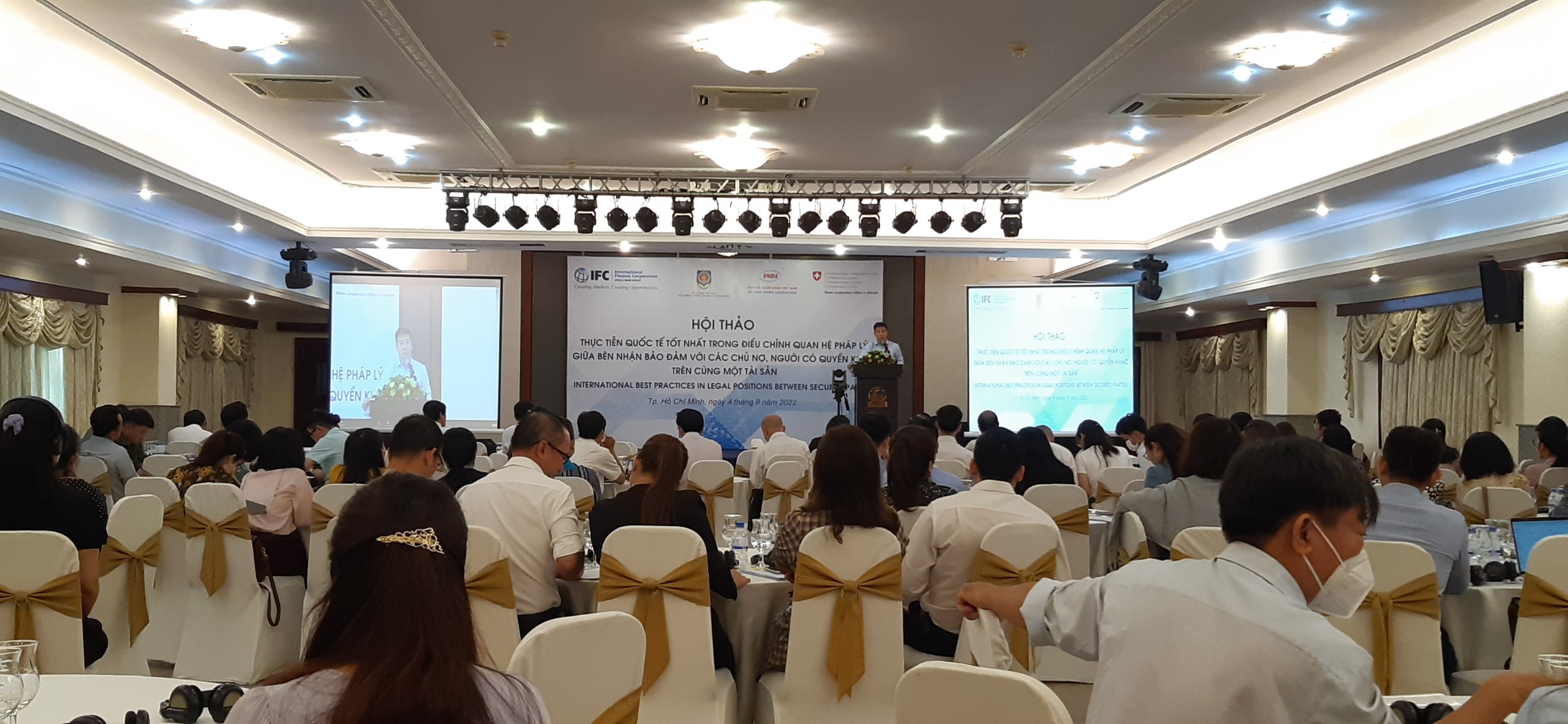 Hội thảo thực tiễn quốc tế tốt nhất trong điều chỉnh quan hệ pháp lý giữa bên nhận bảo đảm với các chủ nợ, người có quyền khác trên cùng một tài sản