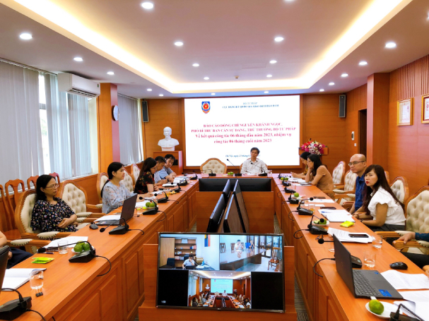 Thứ trưởng Nguyễn Khánh Ngọc làm việc với Cục ĐKQGGDBĐ về kết quả công tác 6 tháng đầu năm và triển khai nhiệm vụ trọng tâm 6 tháng cuối năm 2023