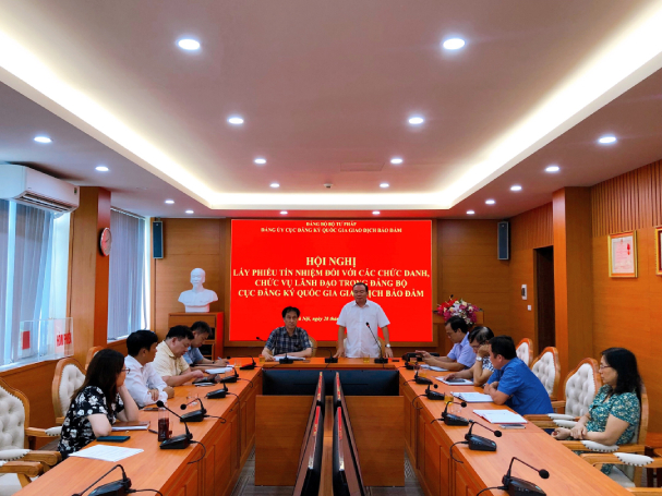 Đảng bộ Cục Đăng Ký QGGDBĐ: Hội nghị lấy phiếu tín nhiệm đối với các chức danh, chức vụ lãnh đạo cấp ủy